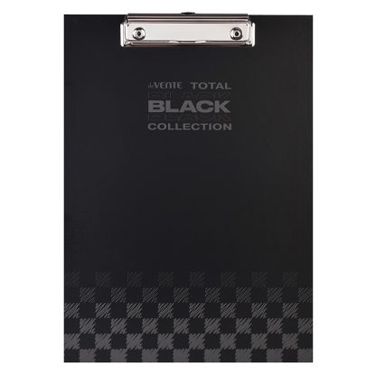 Клипборд "TOTAL BLACK" A4 (225x315 мм) картон толщина 2 мм, матовая ламинация, черная с дизайном, индивидуальная упаковка