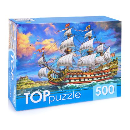 Пазлы 500 TOPpuzzle "Парусник в море"