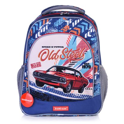 Ученический рюкзак с грудной перемычкой ErgoLine® 15L Vintage Car