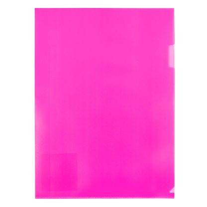 Папка-уголок A4 180 мкм, волокно, розовый Trend NEON