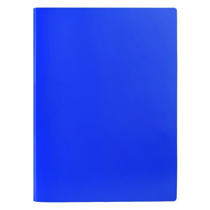 Папка с металлическим прижимом, A4, 500 мкм.,15 мм., песок, синий Classic